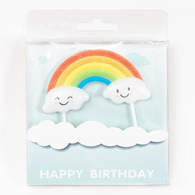 雲朵彩虹蠟燭
