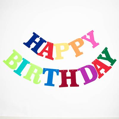 HBD彩旗(不織布)